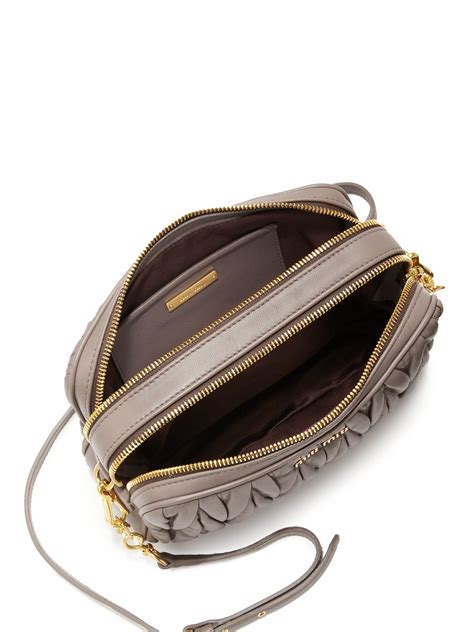 miu miu matelassé leather camera bag